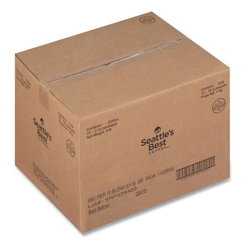Seattle's Best 11008556CT 2.1 oz Packet Coffee Packs - Pier 70 Blend (72/CT) New - Foto 4 di 7