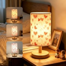 Heart Shaped Kids LED Table Lamp for Bedroom Womens Girls Bedside Love Heart