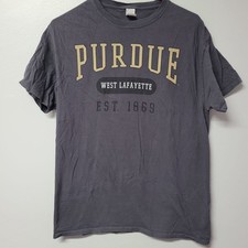 Purdue University T Shirt West Lafayette Est 1869 Gray Medium Collegiate