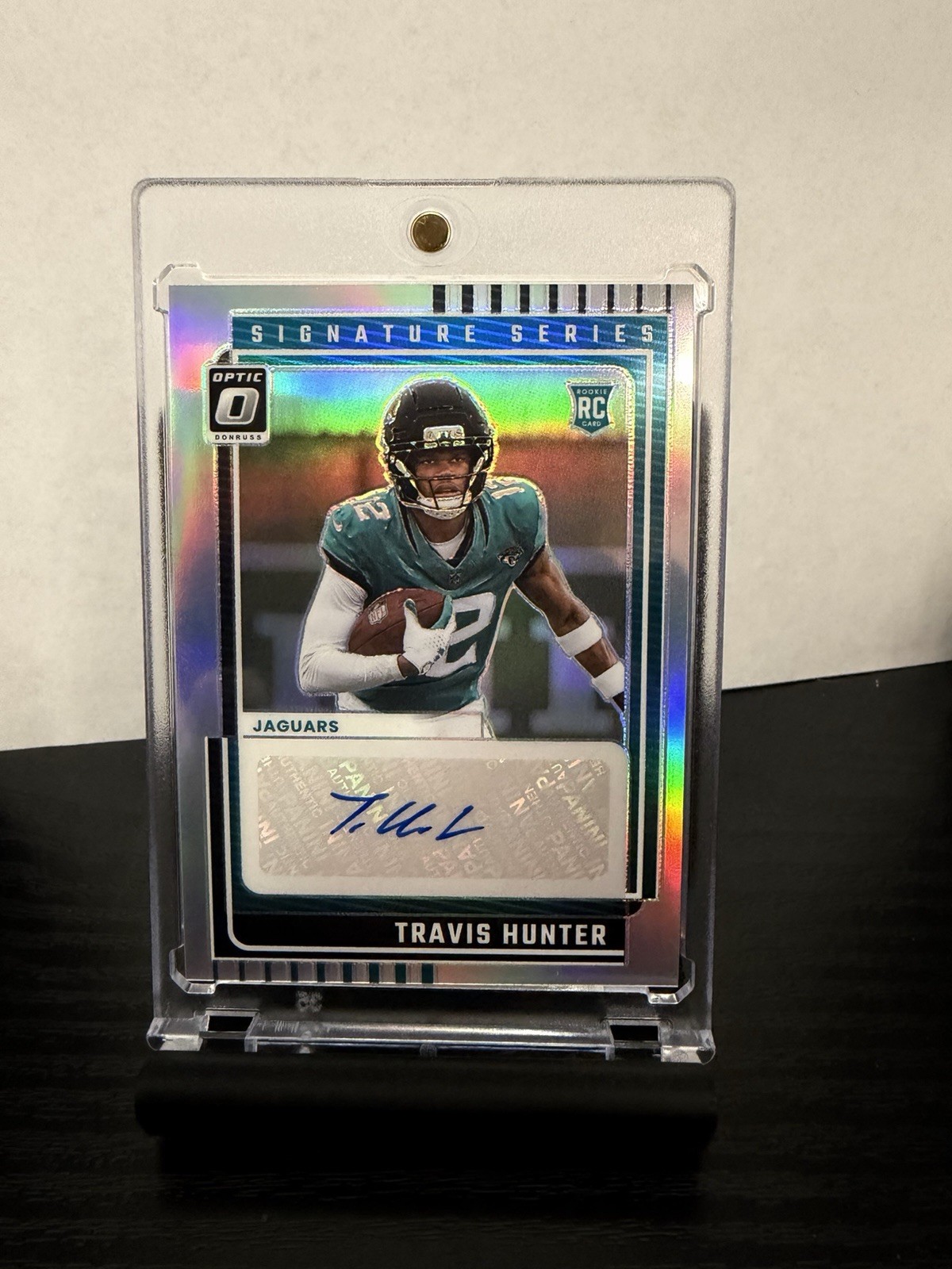2025 Panini Donruss Optic - Signature Series Holo Travis Hunter #SSH-TH (AU, RC)