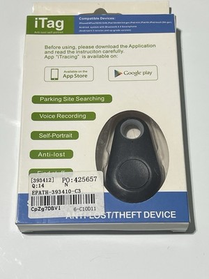iTag Smart Bluetooth Tracker Anti-Lost Alarm Device Key Finder Pet Wallet NEW