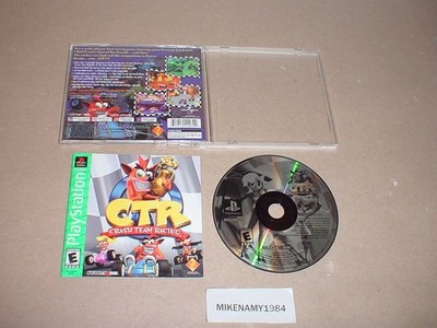 CTR: CRASH TEAM RACING game complete - Sony Playstation - Bandicoot