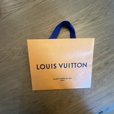 LOUIS VUITTON 10  x 8  X 6  Authentic Paper Gift/Shopping Bag Small Tote Orange