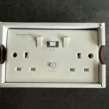 Powerbreaker 13A 2 Gang Type A Passive RCD Socket - K22-WP