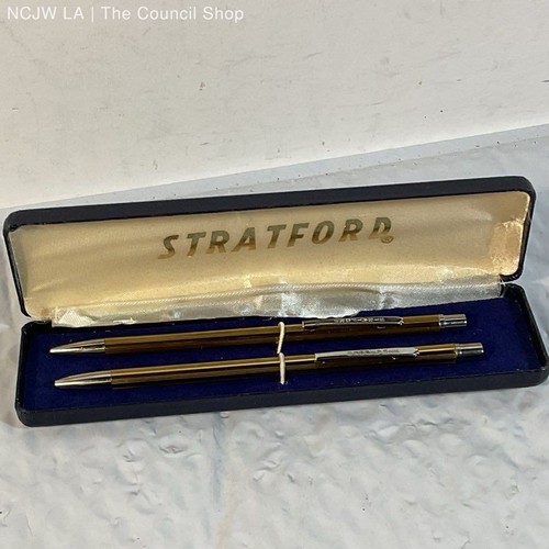 VTG. STRATFORD Gold Tone Pen & Pencil Set - Bild 3 von 5