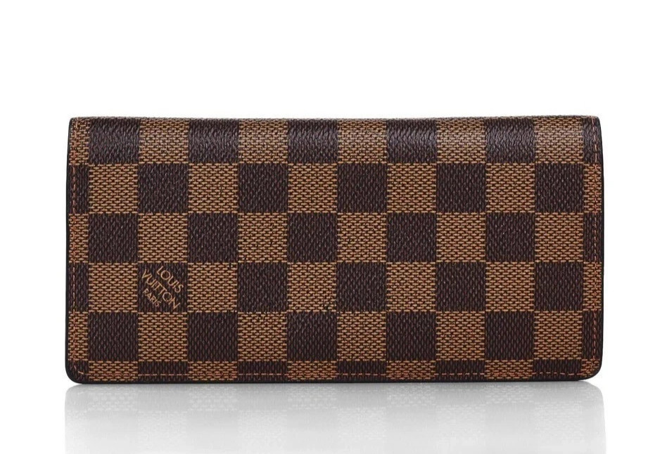 Authentic LOUIS VUITTON Damier Ebene Portefeuille Brazza Long Wallet