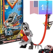 Monster Jam ThunderROARus Drop Playset 6 Feet Tall Launch Ramp with Truck