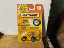 Matchbox MB 40 Road Roller new color is yellow with red graphics from 1991.