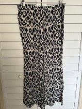 BILLABONG - WOMEN'S MEDIUM -MULTICOLOR FLORAL ELASTIC WAIST BOHO PANTS
