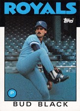 Bud Black Kansas City Royals 1986 Topps #697
