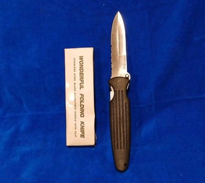Wonderful Folding Knife New in Box Single Blade Rostfrei Stainless Pocket Knife