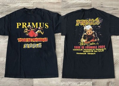 Primus Rock Band 2004 Pork Soda Tour T-Shirt, Primus Tour De Fromage T-Shirt