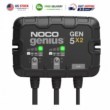 Noco Genius Gen5x2 2-bank 10a 5abank 12v Onboard Marine Battery Charger