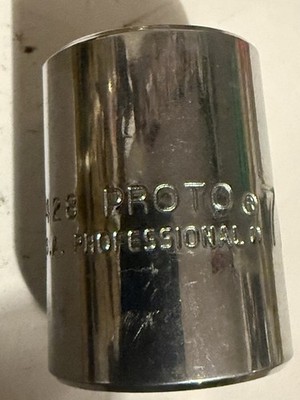 Proto 1/2'' Drive SAE 7/8'' Shallow Socket 12-point 5428