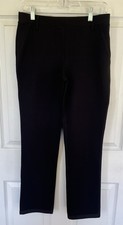 Quince Woman Small Petite Ultra Stretch Ponte Straight Leg Pants Black