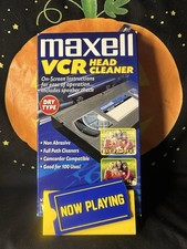 Maxell VCR Head Cleaner Camcorder Compatible VHS VP-100 EUC- Used