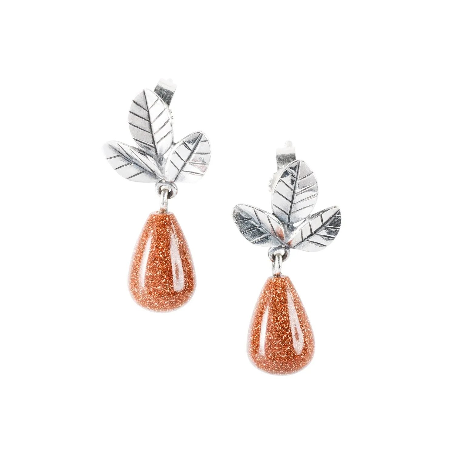 Trollbeads Orecchini Foglie della Positività - TAGEA-00127