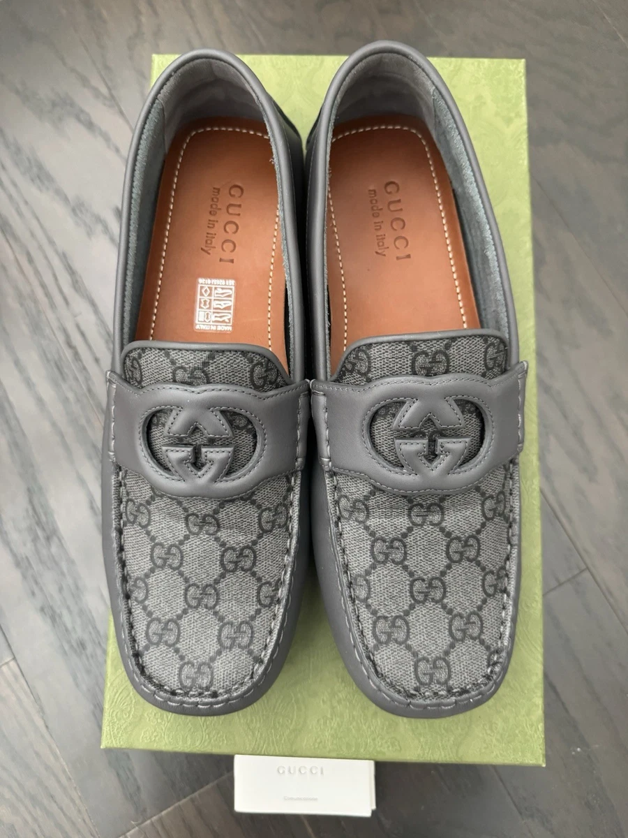 Gucci Men’s Suede Slip-On Loafers in Gray s-l400.jpg main image 4