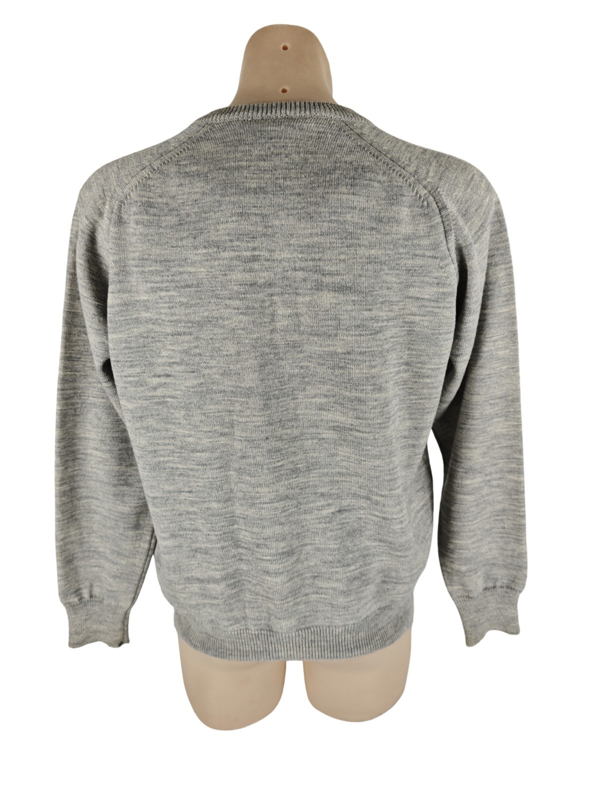 JB&S Vintage Pure New Wool Jumper Women's Size 18 Grey Top Sweater Pullover image 3