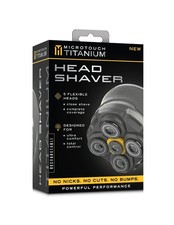 MicroTouch Mens Titanium Head Shaver, 5 Flexi...