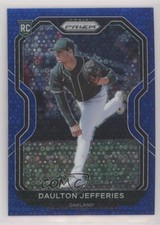 2021 Panini Prizm Blue Donut Circle Prizm 24/199 Daulton Jefferies #95 7l6