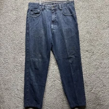 Men’s Ermenegildo Zegna Relaxed Fit Straight Mid Wash Jean 36x32 Made In Italy