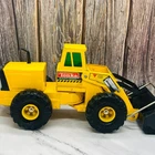 Tonka VTG Mighty Diesel Front End Loader XMB-975 Pressed Steel Green Windows EXC