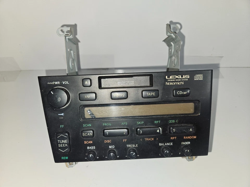 1993-1997 LEXUS GS300 RADIO RECEIVER STEREO CASSETTE PLAYER OEM, 86120-3A280 - Image 2 of 4