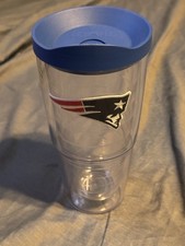Tervis New England Patriots 24oz Tumbler Travel Mug w Blue Lid NFL
