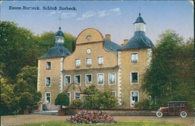 Postcard Essen Borbeck Castle around 1920 (b143)