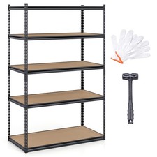 72  H x 48  W x 24  D 5-Tier Garage Shelving Unit 2200 LBS Metal Storage Shelves