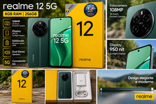 Realme 12 5G 256GB 8GB RAM Verde Smartphone Da Esposizione Con Scatola