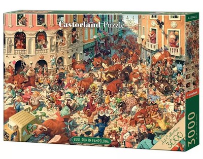 5904438300648 Puzzle 3000 Bull Run in Pampeluna Castorland