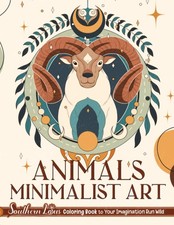 Animals Minimalist Art Coloring Book: Featuring Aesthetic Designs and Simple Ill
