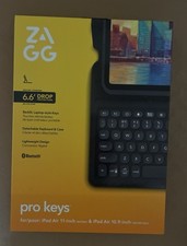 ZAGG Pro Keys Wireless Keyboard Case Apple iPad Air 11 M3/M2 , 10.9 5th/4th