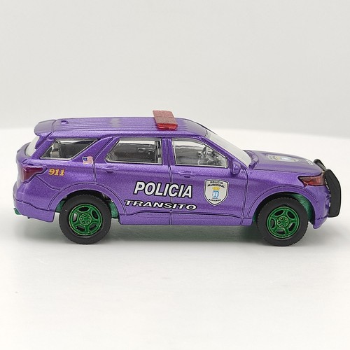 Greenlight 1:64 1968 Ford Mustang GT Fastnack Green Tire Collector Police Car - Picture 8 of 12