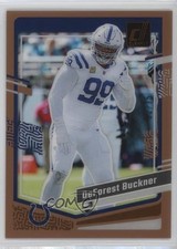 2023 Panini Clearly Donruss Orange 2/75 DeForest Buckner #22 0wp8