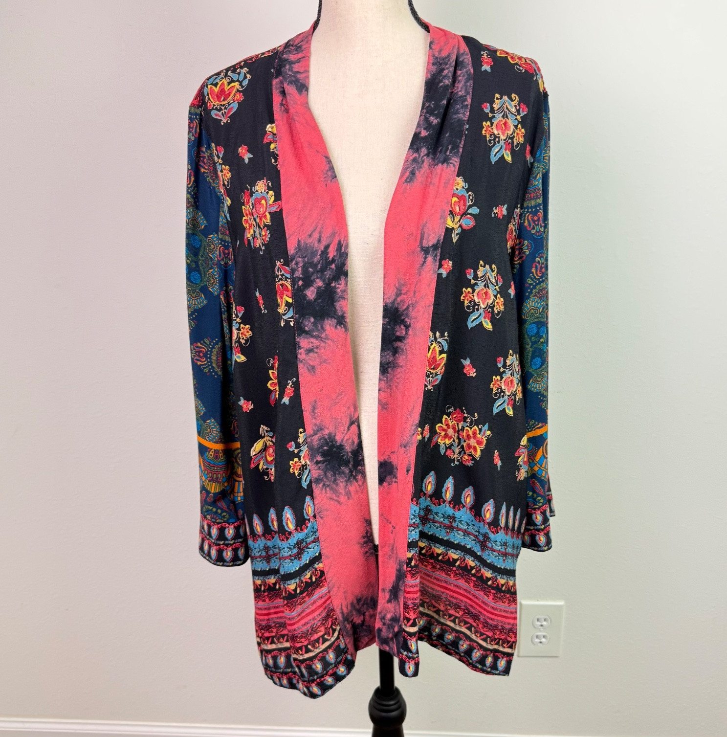 John Mark Women's Mixed Pattern Patchwork Floral … - image 1