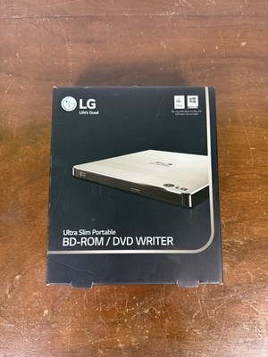 LG CP50NS20 Ultra Slim Portable Blu-ray BD-ROM DVD Writer USB - TESTED Open Box 