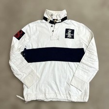 Ralph Lauren Polo Rugby Sweatshirt White L Used Vintage 1990s