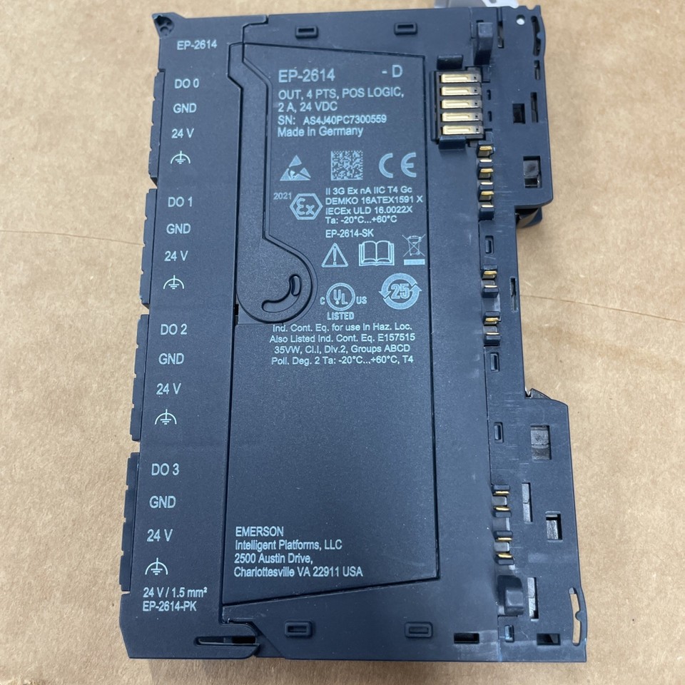 Emerson EP-1804 / EP-1804-C RSTI-EP Digital Input 2 Wire 4 Points 110/ ...