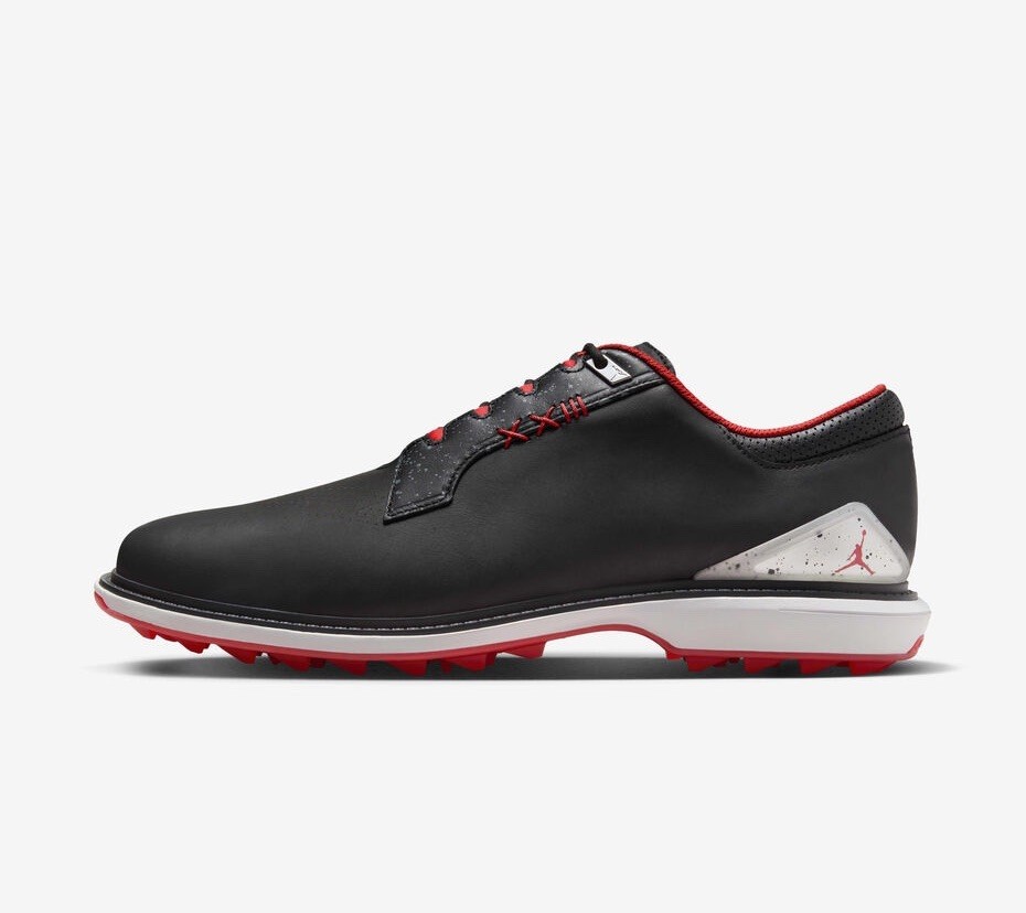 Nike Air Jordan ADG 5 Golf Shoes Black Fire Red Men's Sz 11.5