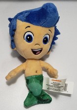 NICKELODEON NICK JR BUBBLE GUPPIES GIL 8" PLUSH EUC MERMAN