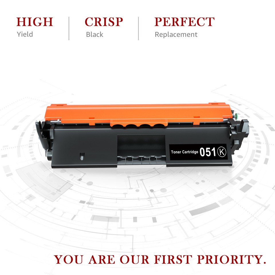 2Pack Toner Cartridge for Canon 051 ImageCLASS MF263dn MF264dw MF266dn