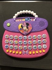 Vtech Disney Minnie Mouse ABC Fashion Purse Educational Learning Toy Pink Purple
