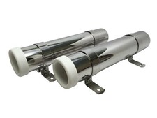 2 Pcs Pactrade Marine Kayak Canoe Boat Durable S.S. Rod Holder With 2 SS Bracket