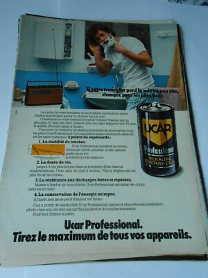 Werbung Advertising 1979 Ucar Professional Alkaline Energy Cell