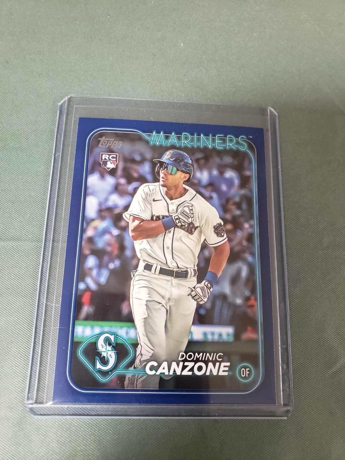 2024 Topps Baseball Series 1 Royal Blue #195 Dominic Canzone (RC) Excellent Card