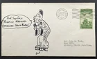 Vintage 1945 Japanese Man Military World War 2 Original Art Envelope