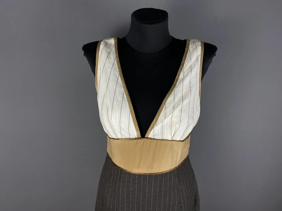 Catherine Malandrino Dress Silk Wool Sleeveless Size 4 - Image 2 of 4